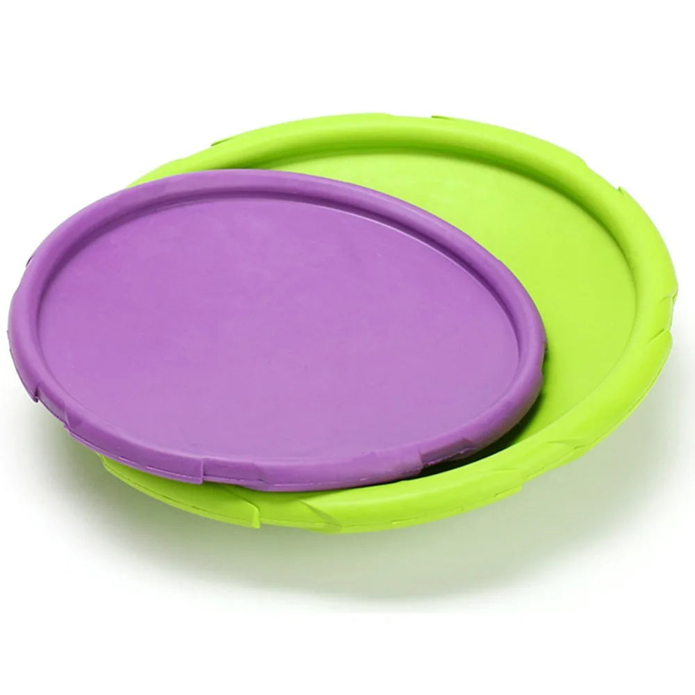 Funny Silicone Flying Saucer Dog Cat Toy Dog Game Soft Pet Flying Discs Resistant Chew Puppy Training Interactive Dog Supplies