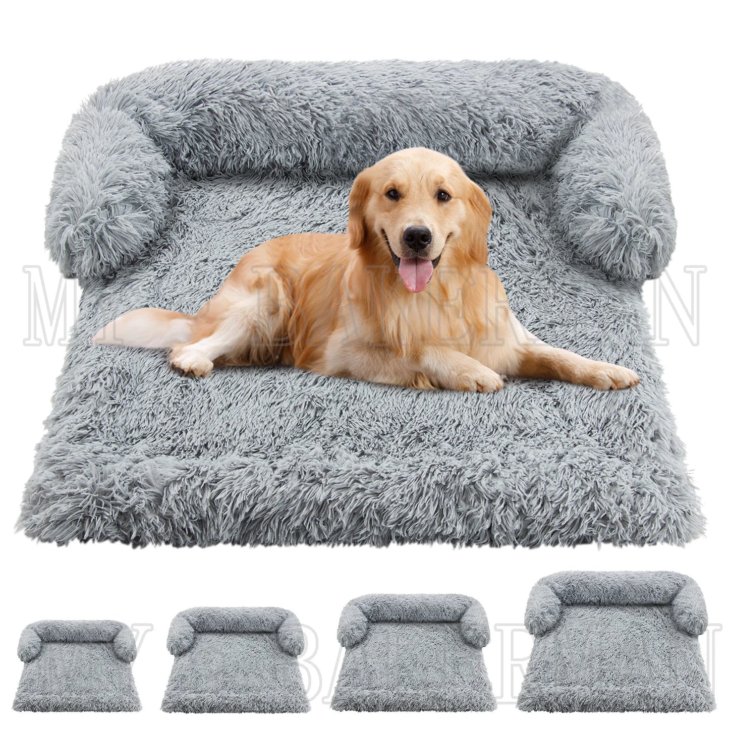 4 Styles With Removable Washable Cover And Waterproof Upholstered Sofa Pet Cat Dog Bed For All Seasons Plush 6size