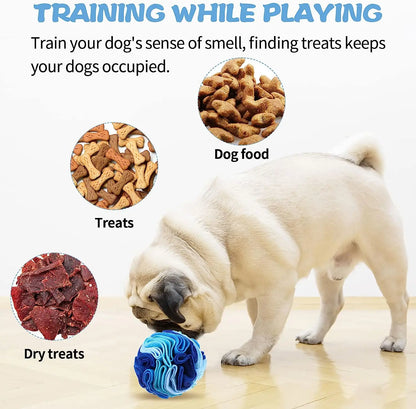 Dogs Sniffing Ball Toy Pet Leak Food Anti Choking Mat Dog Feeder Training Blanket Nose Work Toy Pet Slowing Feeding Dog Toy Mat