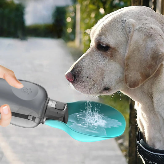 Dog Water Bottle Portable Leaf Flip Pet Water Cup Dog Feeder Folding Pet Water Dispenser for Outdoor Walking Hiking Travel