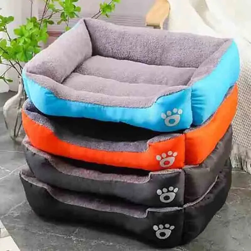 Large Pet Cat and Dog Bed Warm Comfortable Dog House Soft PP Cotton Nest Dog Basket Mat Universal Waterproof Cat Bed