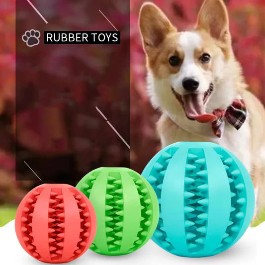 Silicone Pet Dog Toy Ball Interactive Bite-resistant Chew Toy for Small Dogs Tooth Cleaning Elasticity Ball Pet Products 5/7cm