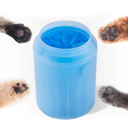 Pet Foot Wash Soft Silicone Comb Cat Paw Cleaning Cup Foot Cleaner Portable Dog Bathing Pet Grooming Supplies
