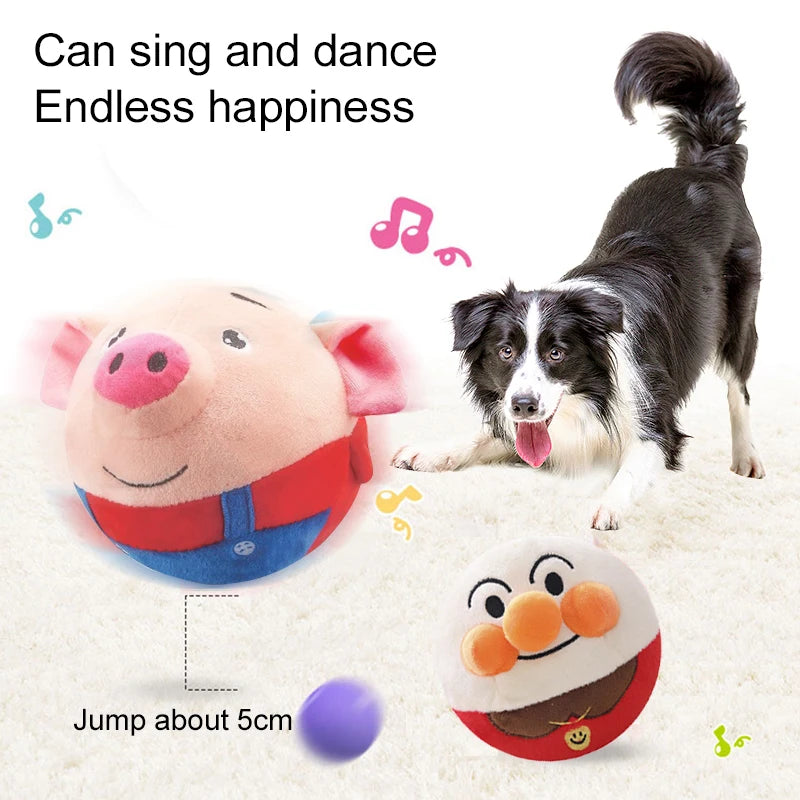 Plush Doll Balls Talking for Interactive Toys Accessories Bouncing Pets Pastime Dogs Electronic Pet toy dog leisure accessories